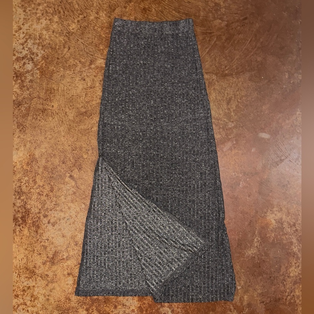 SHEIN Charcoal Knit Pencil Skirt